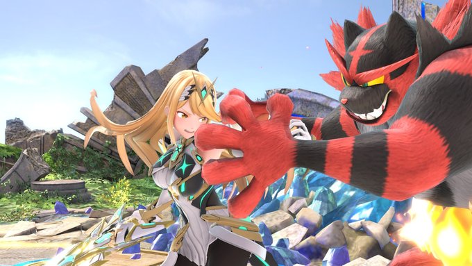 わーい素晴らしい大きさの大きいおっぱいが生えている可愛い女の子がスマブラの世界に遊びにきたぞぉ#スマブラSP #SmashBrosSP 