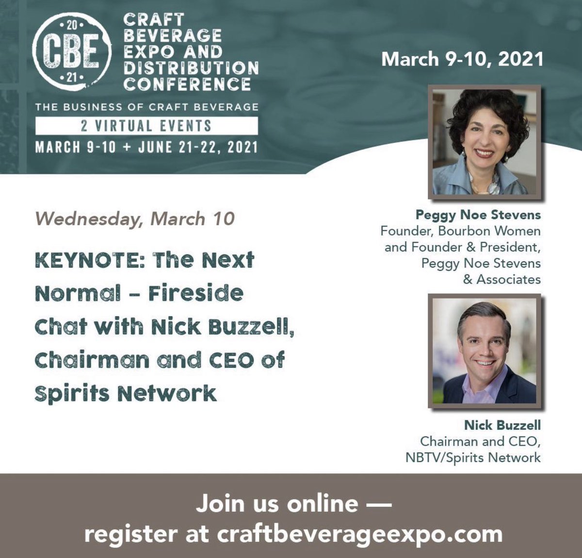 PeggyNoeStevens's tweet photo. Join me for @CraftBeverage when I get to actually BE the interviewer for my dear buddy Nick Buzzell from @spirits_network ! He is usually behind the camera with all of his shows. #supportcraftspirits #bourbon https://t.co/CKGFaklN12 https://t.co/LpEGKI4WiE