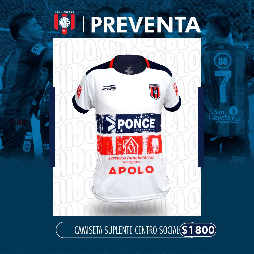 CSLasHigueras's tweet photo. Los colores de tu pasión 🔴🔵🔥
Somos #HijosDelPueblo
.
Comienza la preventa de la indumentaria👕
Vestite azulgrana😍
.
Ingresa en https://t.co/lbt9qG8w00 y buscá el boton de PREVENTA
#Azulgrana #SocialStore #VamosSocial https://t.co/oTt41UZcLX