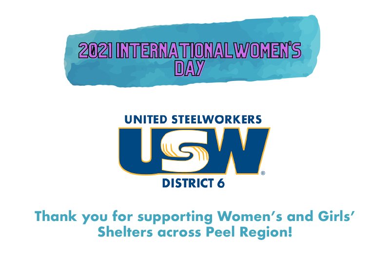 IwdPeel's tweet photo. Thank you @uswdistrict6 for your support of #IWDPeel #IWD2021, together we are helping @armaghhouse @embrave.ca @hope247.ca #QueenStYouthShelter ##internationalwomensday2021 #WomenSupportingWomen #womeninleadership https://t.co/T7yrM8dJco