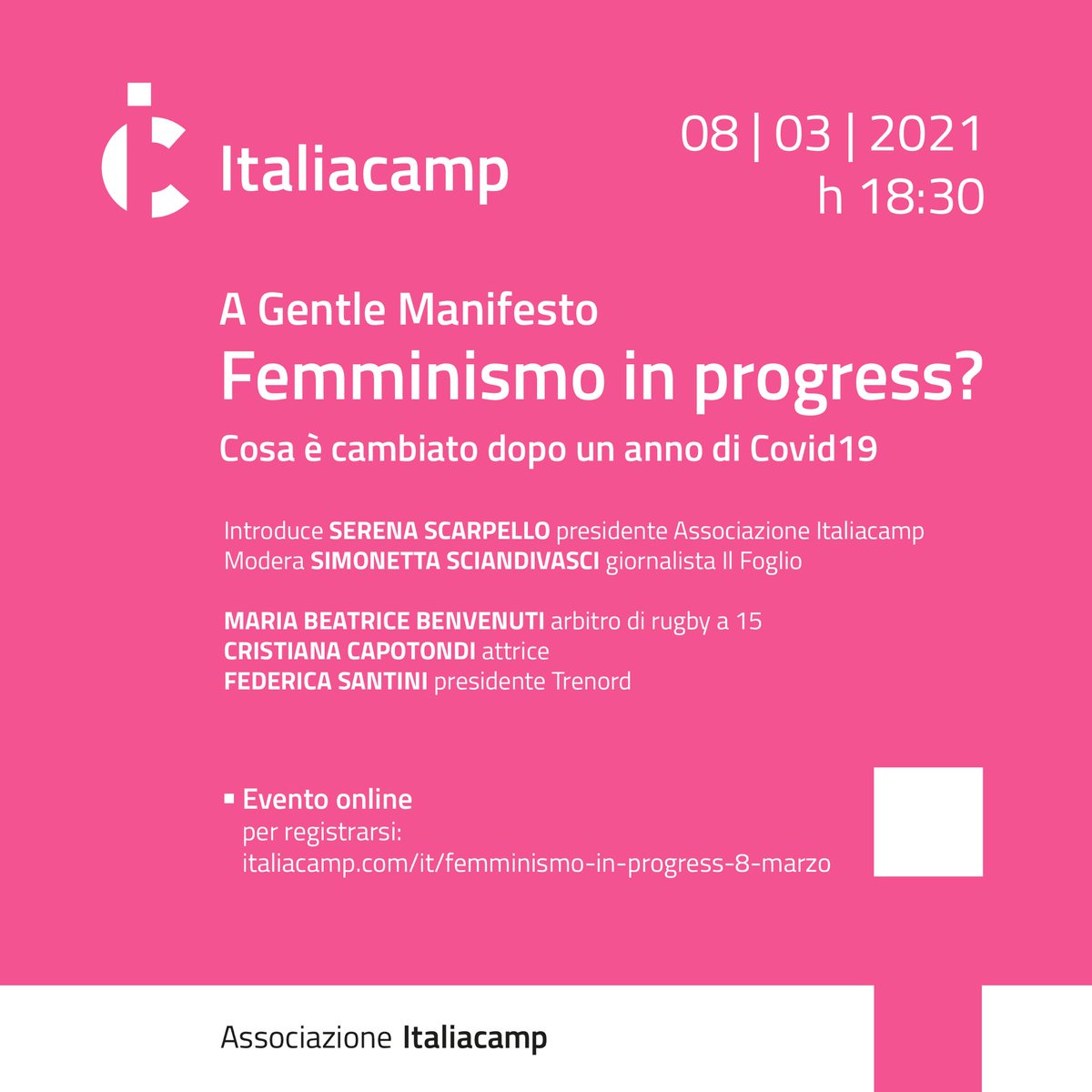 ScarpelloSerena's tweet photo. Da un articolo di @Sciandi “Femminismo in progress” alla gentilezza della rugbista Maria Beatrice Benvenuti, dal percorso manageriale di @chiccasantini a quello di Cristiana Capotondi nell’anno più difficile per la cultura • lunedì 18:30 vi aspettiamo qui
https://t.co/NxFWzO0XMz https://t.co/lIexNTHGR9