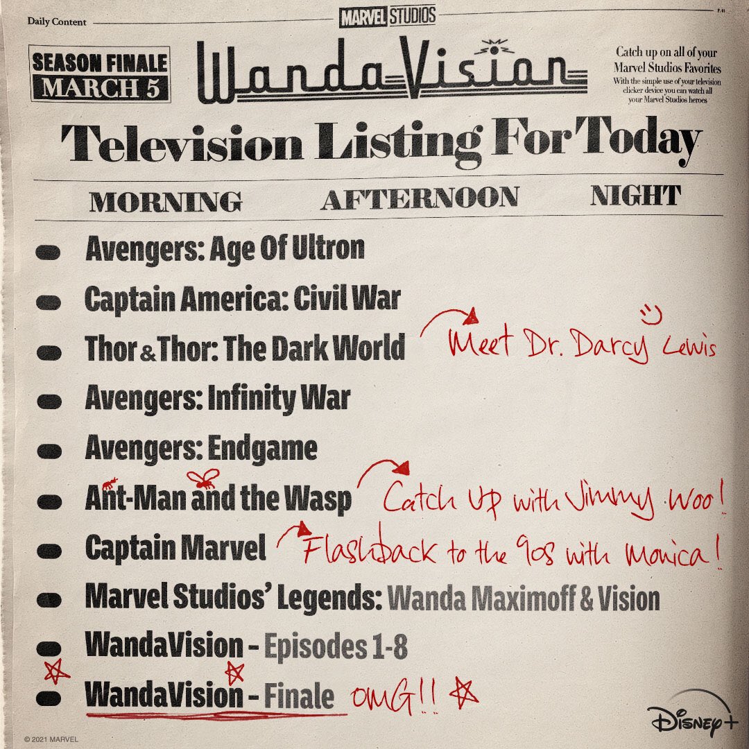 day 63 - i know it was obvious that people need to watch ant-man and the wasp to prepare for wandavision, but it feels really nice to see marvel actually acknowledge it 