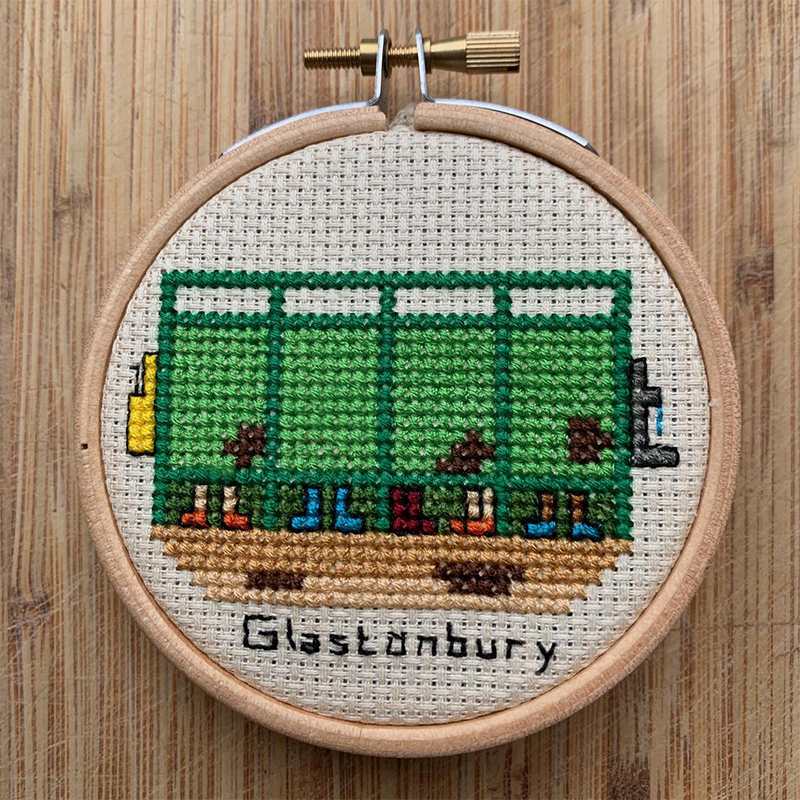 GlastoFestFeed's tweet photo. 🎨ARTWORK ADDITION: This smell-free #Glastonbury-inspired #LongDrops Cross Stitch Kit - created by Katharine Hubbard (@thrillingletter) - has been added to the dedicated sole trader space on our site!

🛒BUY/LEARN MORE: https://t.co/Y5iu4EgvUW

🥰BROWSE: https://t.co/6cAIDiJhEL https://t.co/rZGEc3YDW6