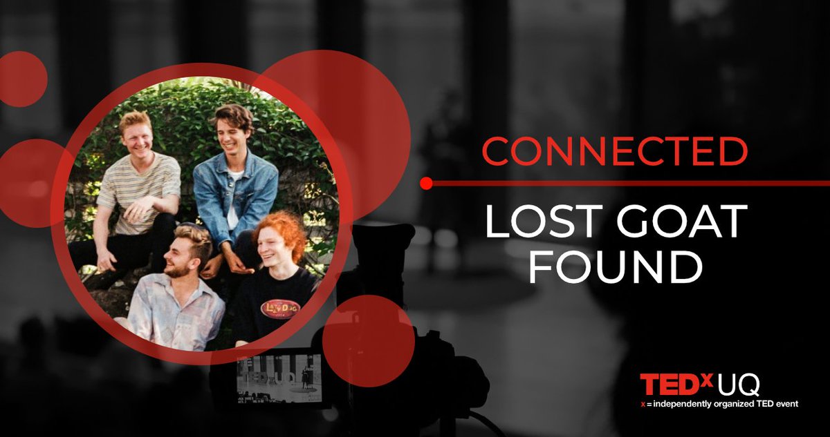 Lost Goat Found is a homegrown Brisbane pop rock band and the first of our amazing line-up of performers for TEDxUQ 2021. Lost Goat Found will be performing a mesmerising stripped back acoustic show of their hits.

We can't wait!
facebook.com/events/8537338…