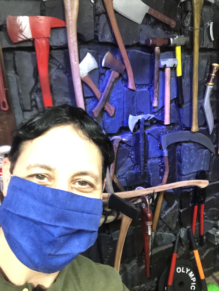 chrisspinelli2's tweet photo. #PropShopping #NewRuleFX #PropWall #props #BlueMask #PreProduction #Producer #Actor #ActorsLife #Hollywood #props #FridayVibes #fun #Entertainment #FridayMotivation #Filmmaking #movies #VanNuys #MotionPicture #magic #weapons #ShowBusiness ⁦@Cinema_Epoch⁩ ⁦@cineridge⁩ https://t.co/M4SBg4i9eY