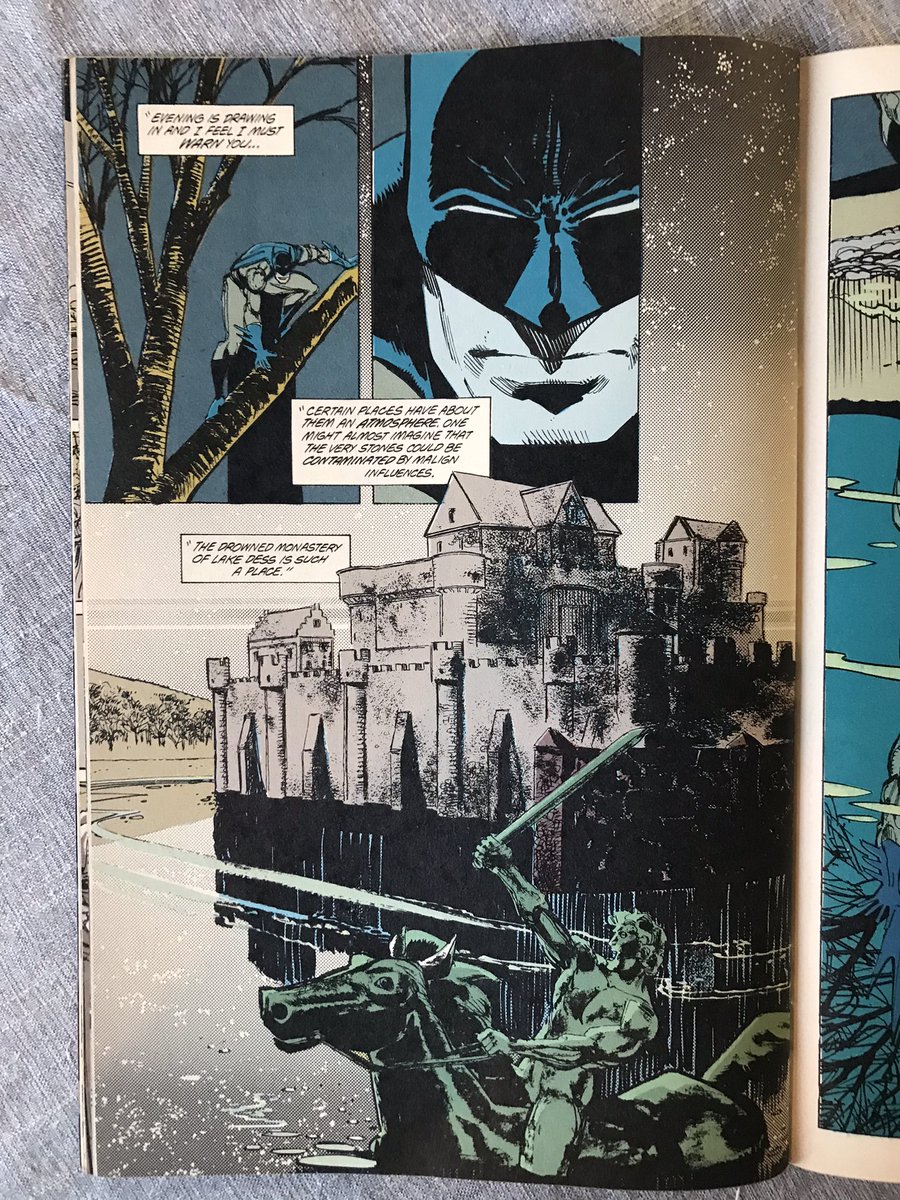 This is a great issue. Whisper’s origin here is dense and creepy, and Batman’s exploration of the drowned monastery is perfectly brought to live by Janson’s lovely intricate artwork.