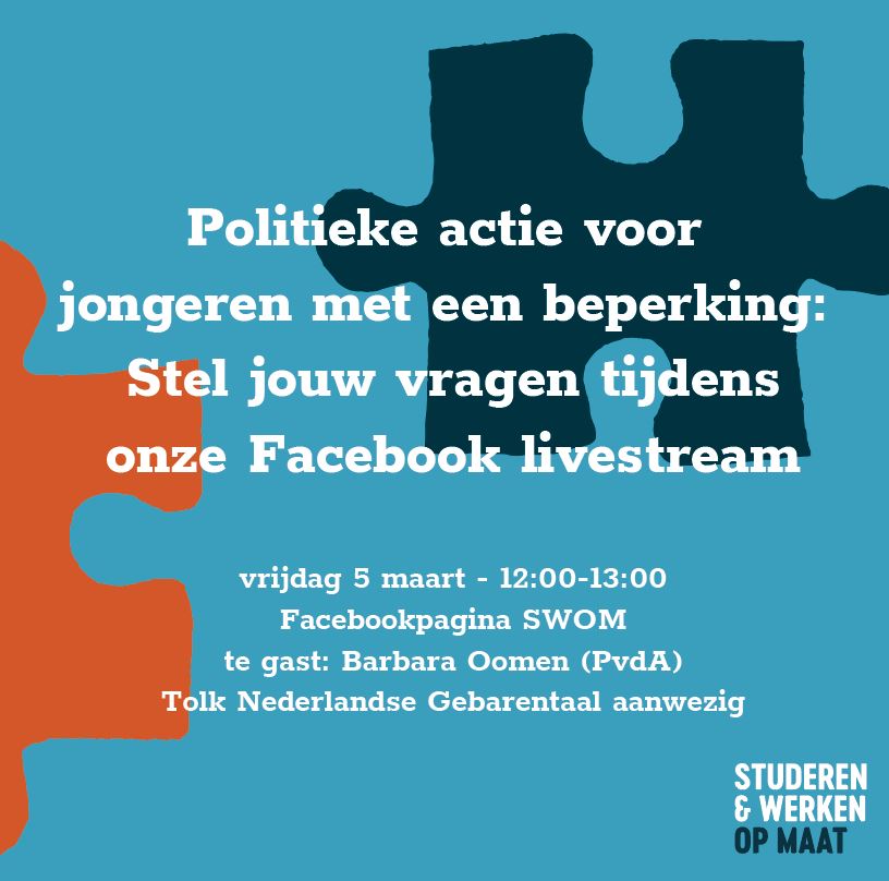 studerenopmaat's tweet photo. Goedemorgen! SWOM gaat om 12:00 #live op Facebook met @BartTheBart @BrinkRick85 @BarbaraOomen . Sluit jij ook aan? #politiek #inclusie #swomlive https://t.co/1pmxtTlLOB Tot straks! https://t.co/6rPNPsvkMq