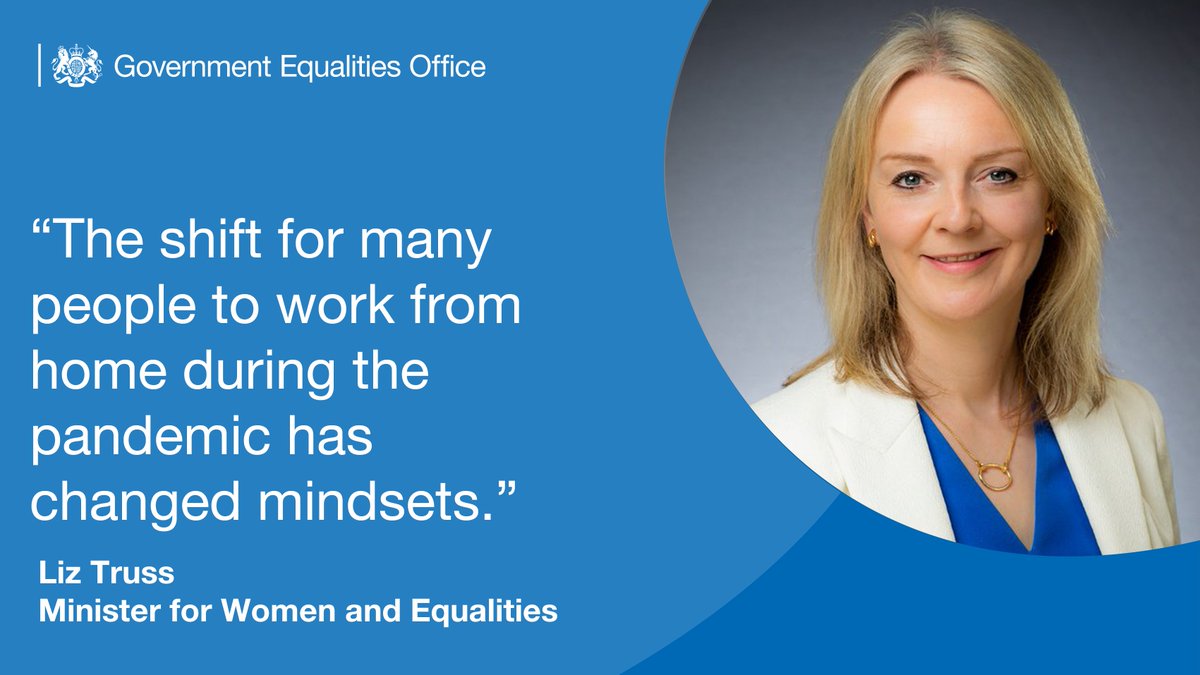 oeogovuk's tweet photo. “Now is a chance to seize the opportunity of making flexible working the norm, rather than something employees have to specially request.” 
 
@trussliz has called for normalisation of flexible working ahead of #IWD2021
 
👉https://t.co/YDTtGebOAf https://t.co/sMnVNR6Peb