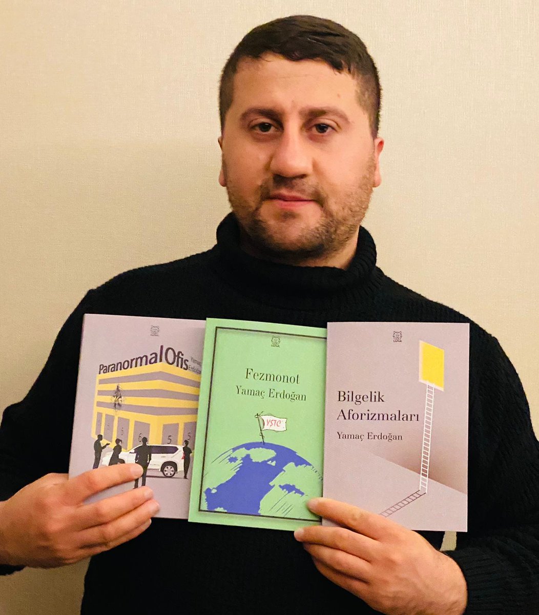YamaErdoan3's tweet photo. 📚📙12.Kitap Çekilişi 📙📚 

 #YamaçErdoğan  #BilgelikAforizmaları, #Fezmonot ve #ParanormalOfis kitaplarını bir takipçime hediye ediyorum. 

▪️ Katılım şartları: 

🔖 Sayfamı takip etmek
🔖 Tweeti RT ve FAV etmek
🔖 4 kişiyi etiketlemek 

🗓️ Çekiliş tarihi: 20 Mart https://t.co/S1CVptkZUi