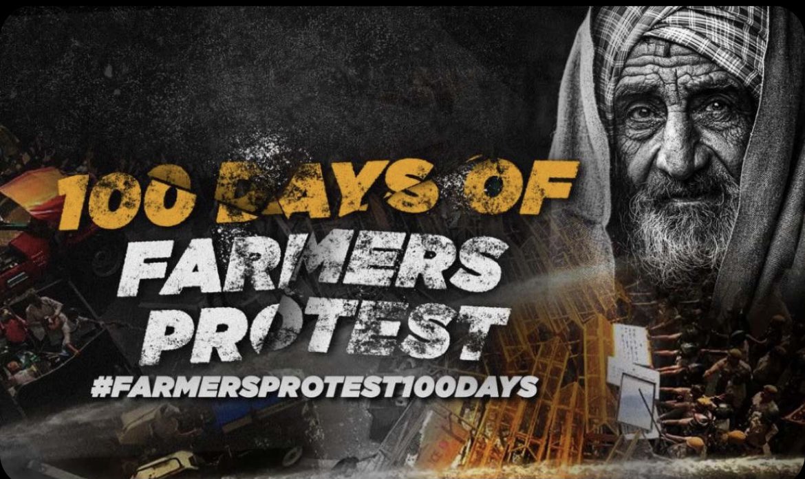 gikkidhillon's tweet photo. Today, Farmers Will Complete100 Days of their Protest at Delhi borders 
#FarmersProtest100Days #FarmersProstests #FarmersProstest https://t.co/pxrKBlxg6u