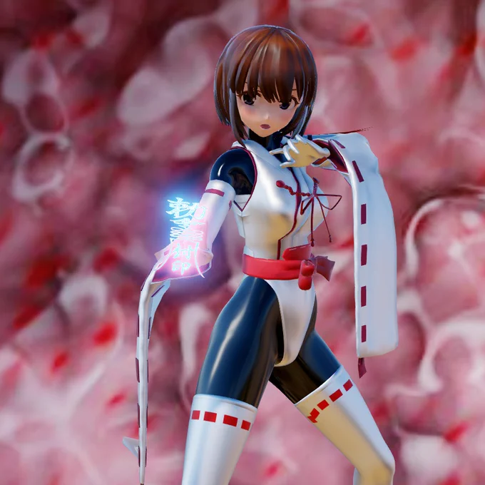 #巫女の日え!?退魔巫女さんにぴっちり黒ラバースーツを・・!?流石に許されませんよ・・!(ムクムク 
