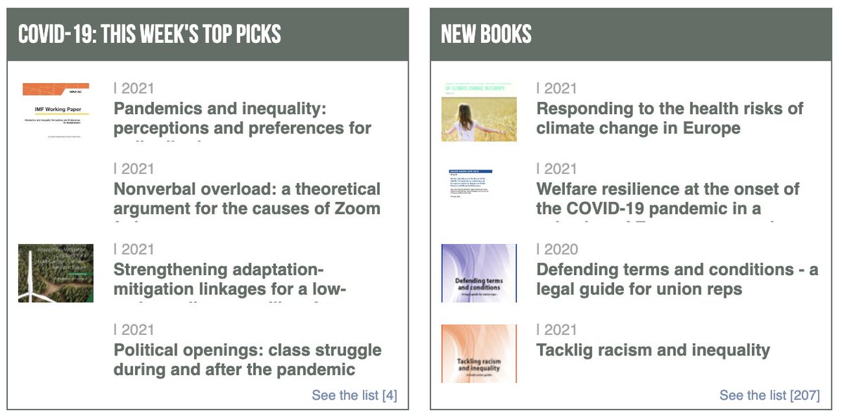 ETUI_org's tweet photo. #Labourline highlights of the week:
1️⃣Nonverbal overload & #Zoom #fatigue
2️⃣ #Climate-resilient future @OECD
3️⃣ Class struggle during and after the pandemic
4️⃣ The #HealthRisks of climate change @EUEnvironment
https://t.co/WeVzJYLkYv https://t.co/ZsS0mi2Eee