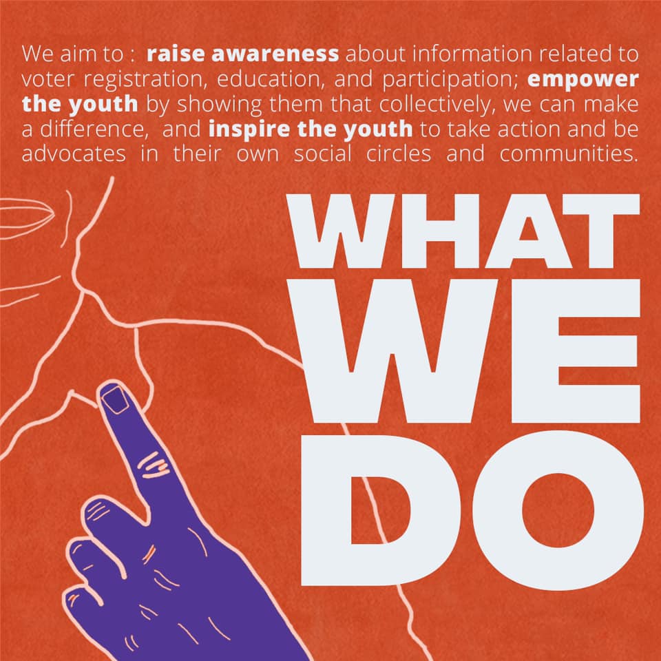 kayesanmiguel's tweet photo. Join us at @WeTheYouthVote  &amp; volunteer for the grassroots (exte) team! I’m sure you’re in the right age to vote, so let’s do all that we can to get ur friends &amp; ur friends’ friends to register and vote in the 2022 elections! Let’s reach #40MStrong! 💜🧡 

https://t.co/QgKiKyBRrF https://t.co/Ek58aFYQx3