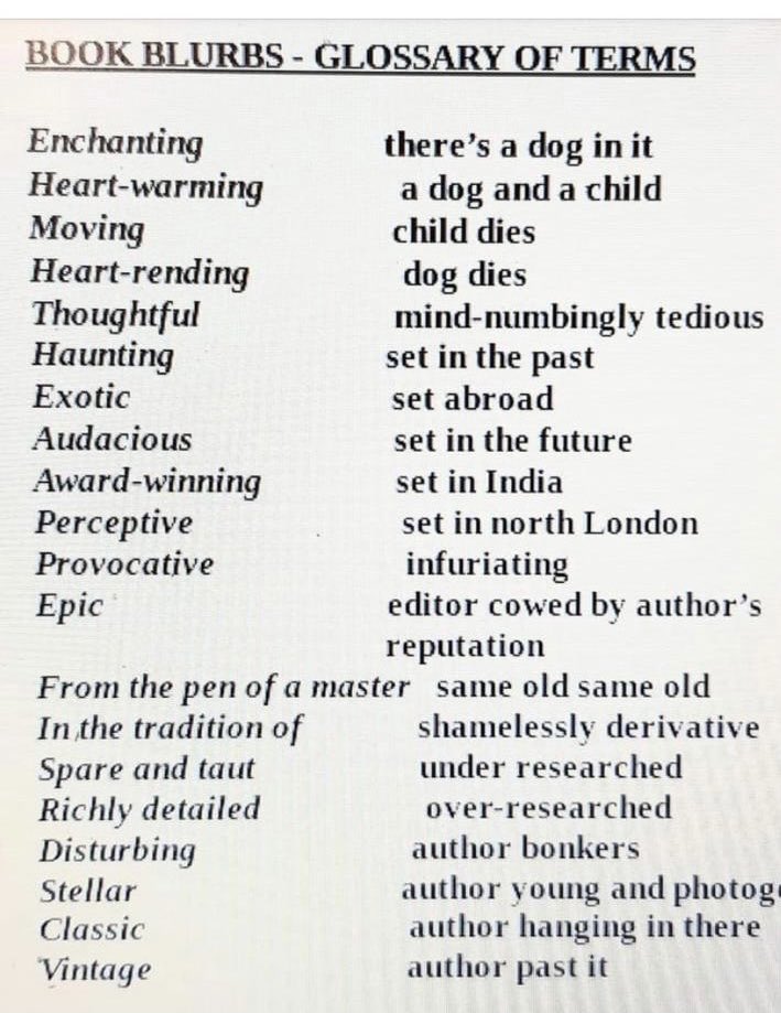 KathyLette's tweet image. How to read between the lines ; taking the blur out of book blurbs. Enjoy. #books