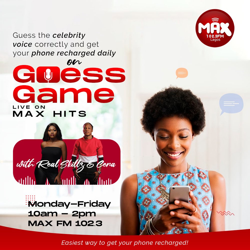 iam_RealSkillz's tweet photo. | eargasm on radio! magic everyday!!❤🛸   ||●||   #hitmusic #allthejuicyentertainmentgists #funchitchat #giveawayeveryhour #dopestmiddayshow #middaymagic |

#maxhits 
#magicking
#realzsnation

📻 @Max1023FM https://t.co/7sIw8fbmNs