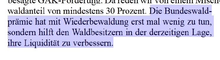ebner_sha's tweet photo. Die angebliche "#Nachhaltigkeitsprämie #Wald" von @JuliaKloeckner ist in Wahrheit eine "#Liquiditätsprämie #Waldeigentümer", muss @bmel einräumen. Also Geldregen ohne Verpflichtung zum nötigen #Klima-#Waldumbau. #vertaneChance
https://t.co/Bd2b9AIF0Q https://t.co/pcSMhYi5nI
