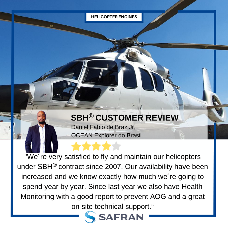 SafranHCEngines's tweet photo. How does @SafranHCEngines provide first-class despite the restrictive situation? Hear from Daniel Fabio from Ocean Explorer do Brasil 🇧🇷🚁🌊
SBH® is part of EngineLife® Services, Safran solutions for helicopter engines #EngineLifeServices #ResponsiveEngines https://t.co/JVSYopSqRg