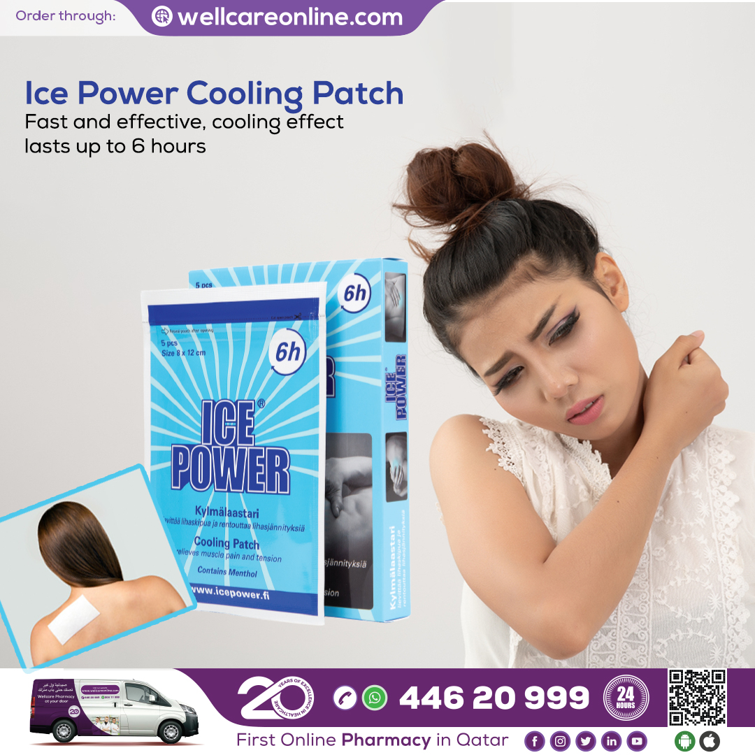 purplerewardsqa's tweet image. #IcePower Menthol #CoolingPatch (8x12cm) 5 pcs is fast and effective! Cooling effect lasts up to 6 hours!

👉Enables long-term use e.g. in neck and shoulder pain and in back #musculartension
👉Product of Finland

#IcePowerQA #IcePowerQatar #pharmacy #WellcarePharmacy #doha #Qatar