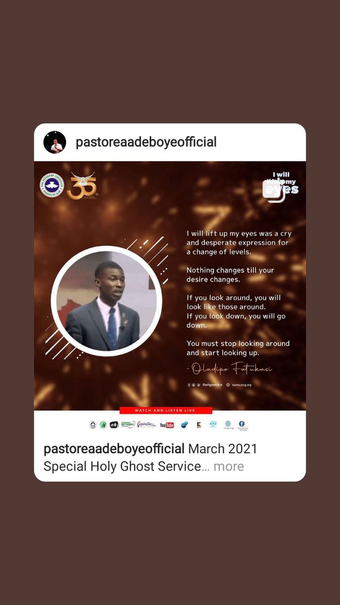 oladipojesse's tweet photo. I will lift up my eyes.
#79HoursMMPraise
#HOLYGHOSTSERVICE
#PastorAdeboye
#EAA79
@RCCGNYAYA
@PSFRCCGofficial https://t.co/46BNWA1E4K