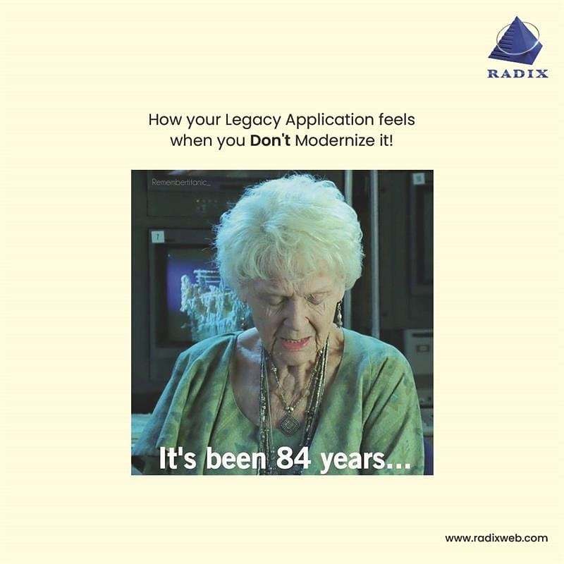 radixweb's tweet image. Old Ships sink fast. 
Modernize your legacy operations before they drag you down.

#legacyapplication #modernization #applications #technology #business #fridaymorning #FridayThoughts #tech