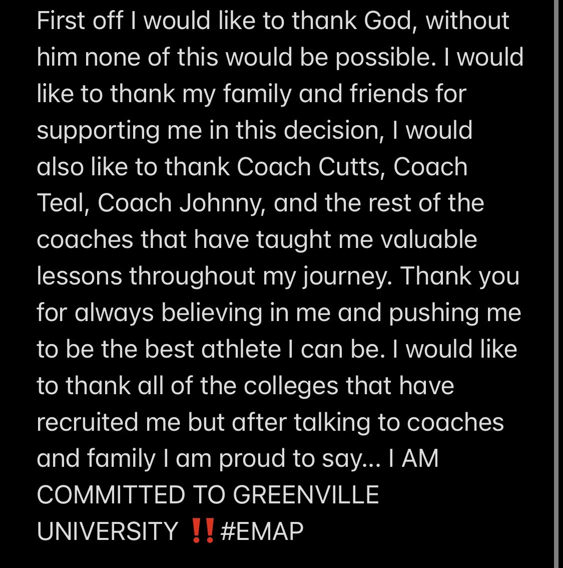 Committed‼️ @CoachTreyStille @EMAPFlannery @EMAPFootball #EMAP #Champions4Christ
