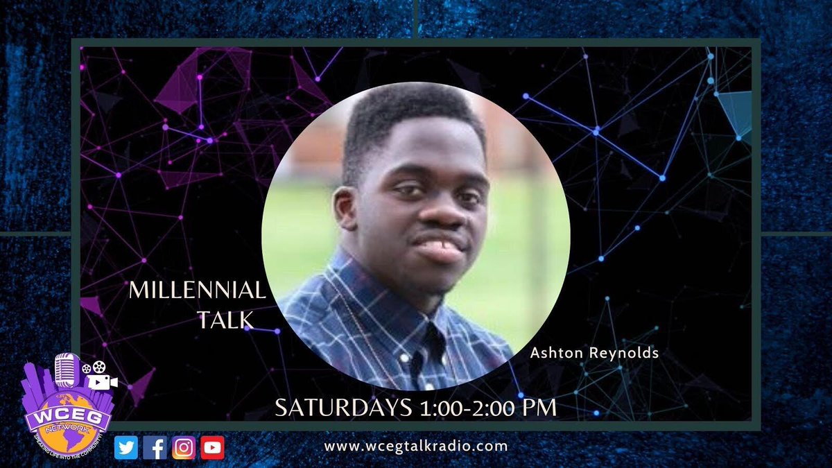wcegmillennials's tweet photo. Millennial Talk: on @Wcegtalkradio is back with our super gifted host Ashton Reynolds @BlessedKoast 
and his incredible guests @BRYANHAMMOND1 on Sat, March 6, 2021 @ 1-2 pm. 
FB &amp; YT livestream:
#WCEGTALKRADIO 
#WCEGNetwork
@wcegmillennials 

Follow/like/subscribe: FB IG TWR YT https://t.co/66yuNSfnxE