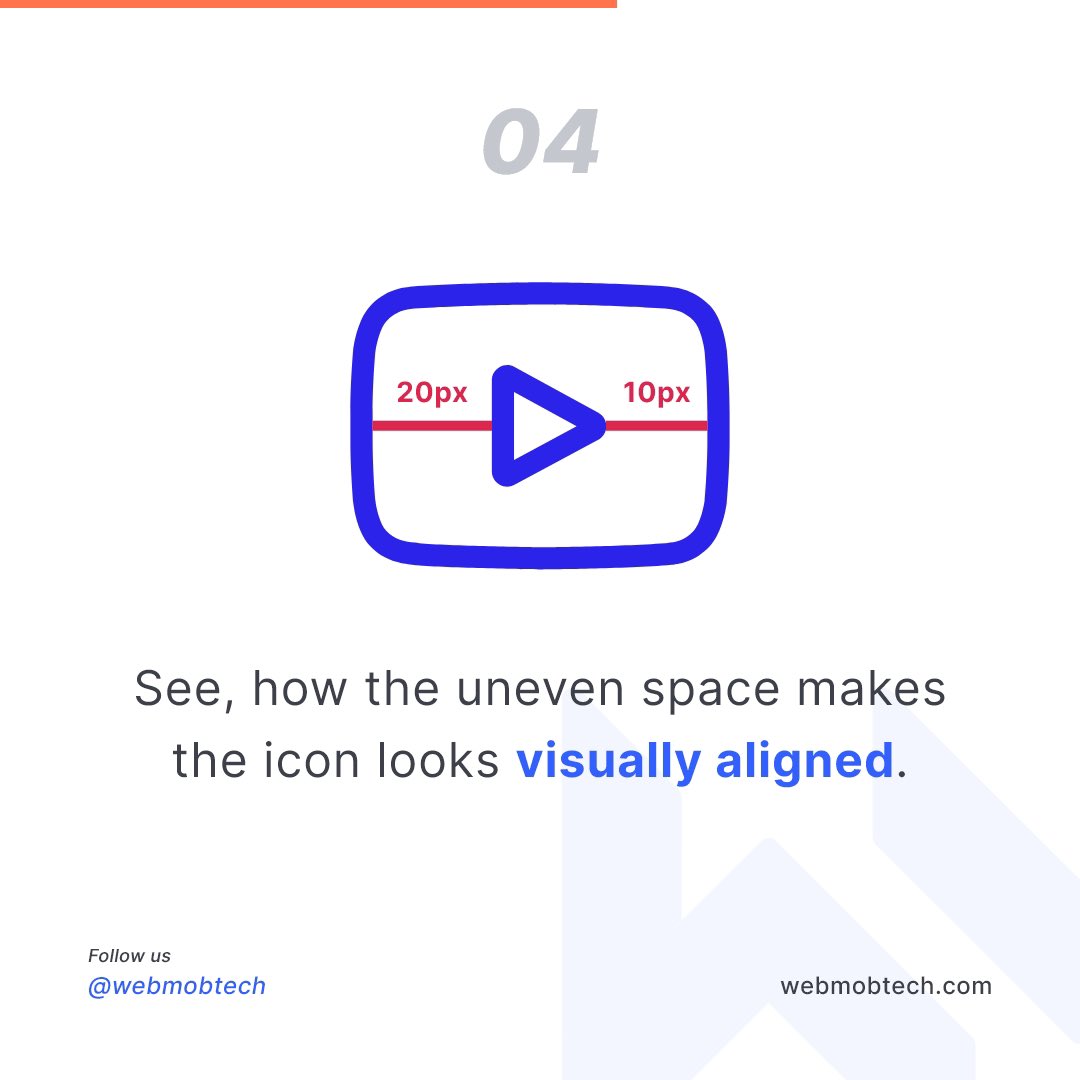 webmobtech's tweet image. #DesignTrends : Optical Alignment Matters
It&apos;s time to talk today about Optical Alignment or Optical Balance.Flick through the post images to understand it in a better way.
#opticalalignment #designinspiration #curves #angles #lifeatwebmobtech #webmobtechians #webmobtech