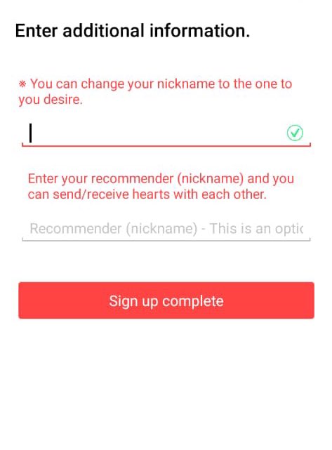 After you have the Choeaedol Celeb app. Here's the sign up process Choose on what account do you want to use to sign upAgree to the terms & conditionEnter your desired username and the recommender's nameChoose Chanyeol Recommender's name: pcystreamvote