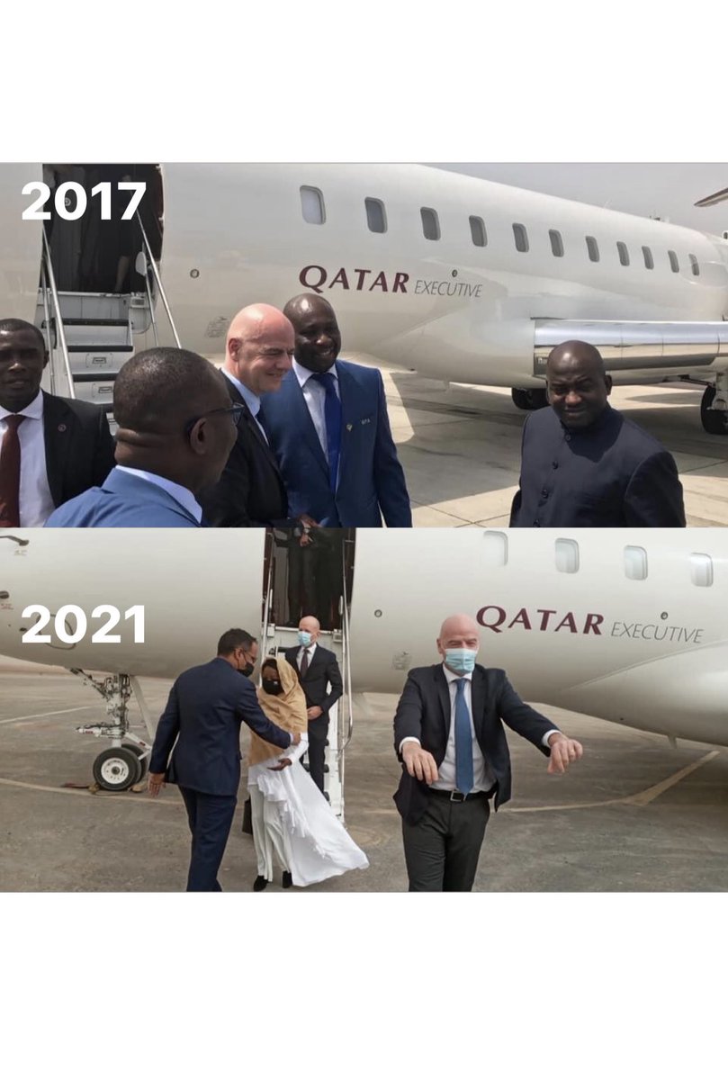 FrancisGaitho's tweet image. Frame 1: Accra 27th February 2017. 

Frame 2: Nouakchott 17th Feb 2021.

All the people in the first frame have either been banned or cast into oblivion.

Same private jet, same strategy but different elections. 

Hit me up on the DM if you want clear copies of both photos.