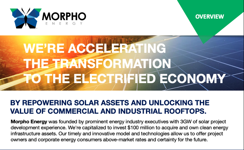 MorphoEnergy's tweet photo. We're accelerating the clean energy transition with custom solutions for building owners, project developers and enterprises. Let's work together to transform idle rooftops into clean energy income-generating assets. 

#SolarIndustry #rooftop #solar #renewables #ESG https://t.co/fjebao9qqb