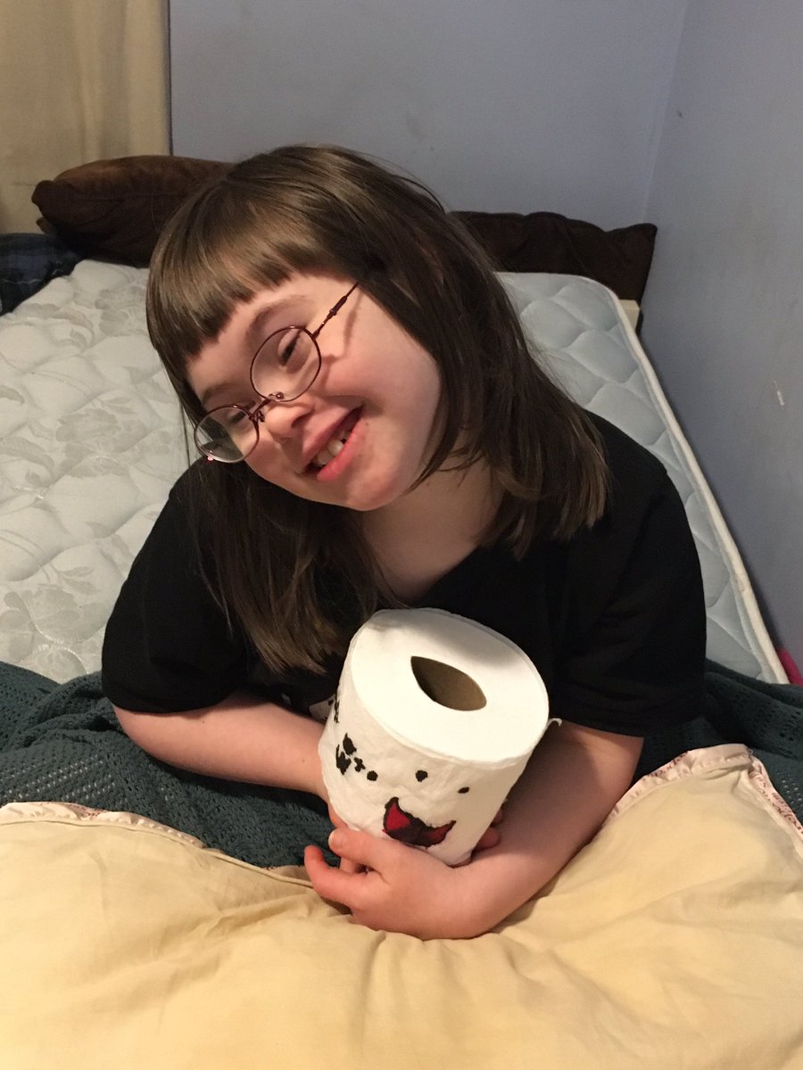Vickersnicker1's tweet photo. My little sister made her very own toiley @TheToiley https://t.co/AinNyP2eKw