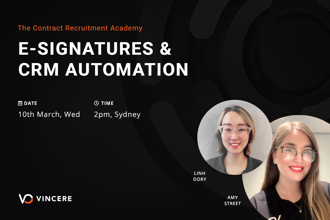 RecsiteDesign's tweet image. Check out the upcoming webinar with @VincereHQ who are discussion E-signatures and CRM automation. 

#RecsiteDesign #Vincere
#Recruitment #Design
#Websites #Support
