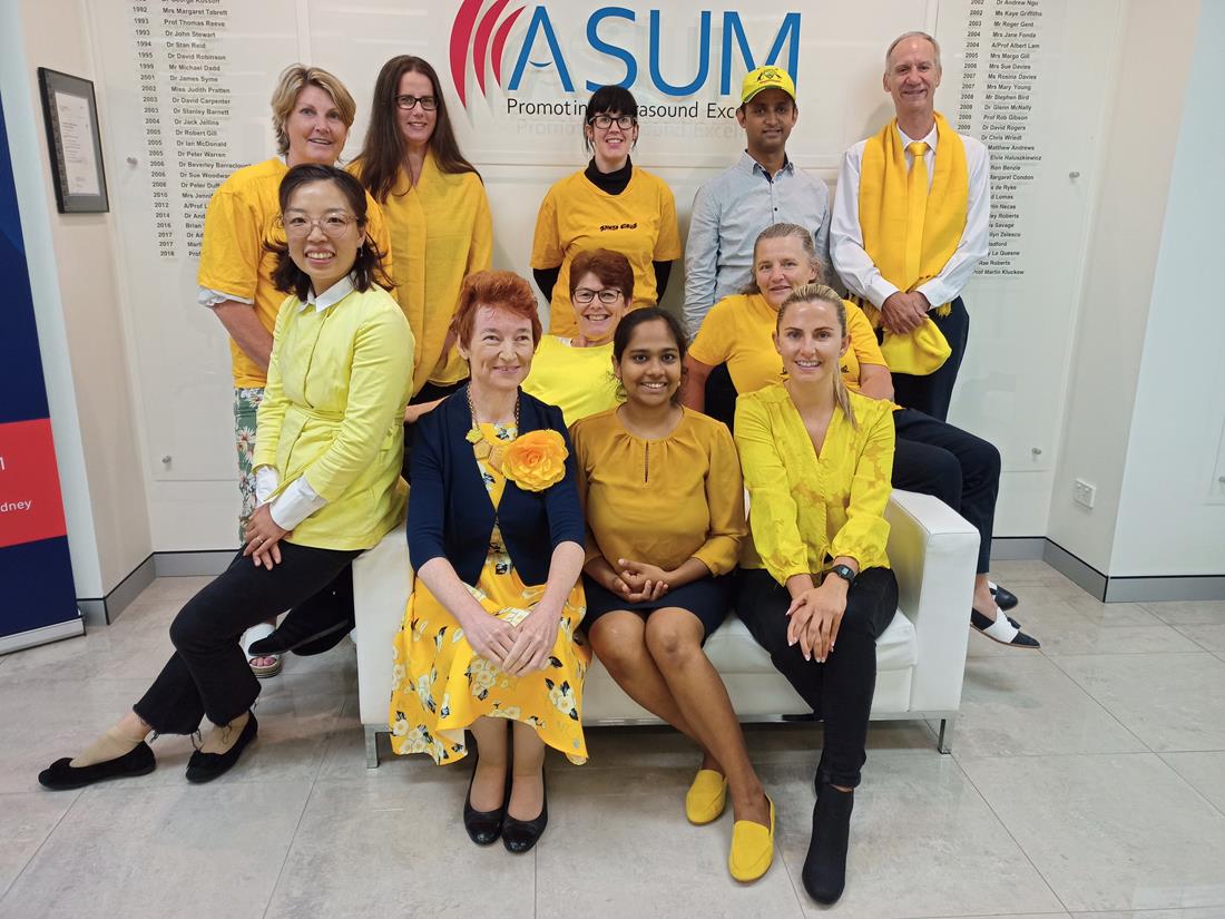 asumultrasound's tweet photo. If you are attending our Surf, Sand and Soundwaves event this weekend, we would love you to help us support Endometriosis Australia by wearing something yellow. Don’t forget to tag ASUM in your yellow-themed selfies #ASUMinyellow #Marchintoyellow https://t.co/e8WvXPeinX