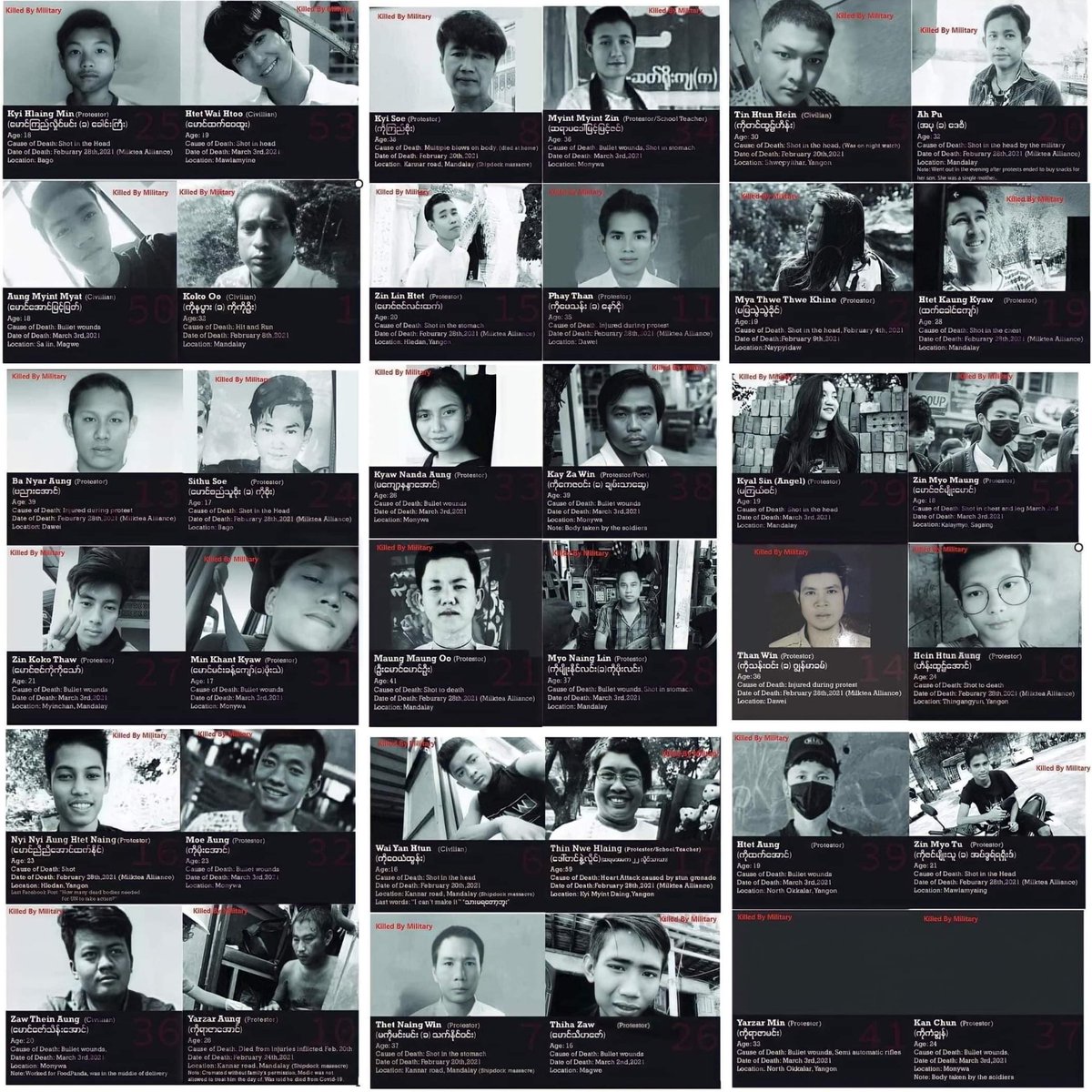 Phyo Phyo Aung (@phyophyoaungmm) on Twitter photo MYANMAR NEED R2P
We,Myanmar People sincerely request R2P to protect our citizens and stop the violation of Myanmar Military which are against human rights. <a href="/RapporteurUn/">UN Special Rapporteur Tom Andrews</a>
<a href="/UNHumanRights/">UN Human Rights</a>
#Mar5Coup
#WhatsHappeningInMyanmar
#R2PforMyanmar MYANMAR NEED R2P
We,Myanmar People sincerely request R2P to protect our citizens and stop the violation of Myanmar Military which are against human rights. <a href="/RapporteurUn/">UN Special Rapporteur Tom Andrews</a>
<a href="/UNHumanRights/">UN Human Rights</a>
#Mar5Coup
#WhatsHappeningInMyanmar
#R2PforMyanmar