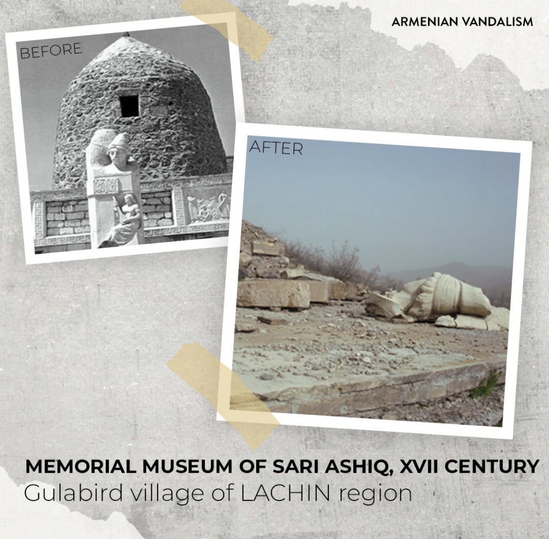 RealKarabakh's tweet photo. #ArmenianVandalism @UNESCO https://t.co/kfMwMwJizc