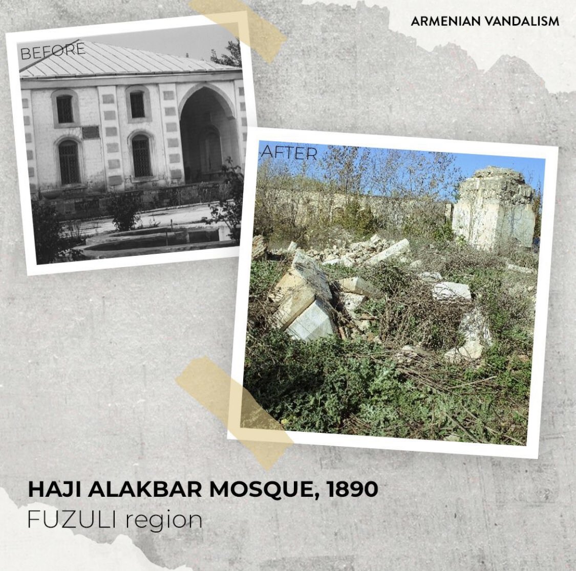 RealKarabakh's tweet photo. #ArmenianVandalism @UNESCO https://t.co/kfMwMwJizc