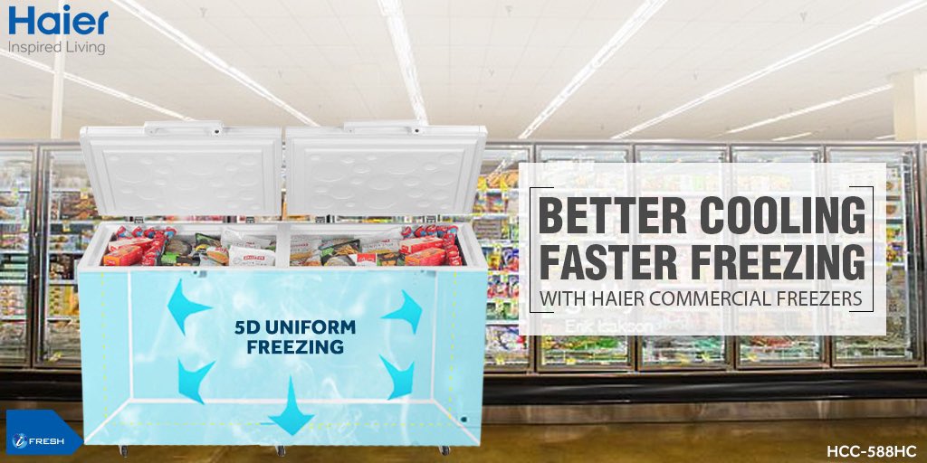 IndiaHaier's tweet photo. Haier Commerical Freezers are equipped with state-of-the-art 5D Uniform Freezing which keeps your food frozen for longer times.
Know More: https://t.co/JDqnymIoCL
#HaierDeepFreezer #HomeFreezer #FoodStorage #Freeze #StoreMore #FreezeMore #HaierLifeBetterLife #InspiredLiving https://t.co/XcrBIln6MI