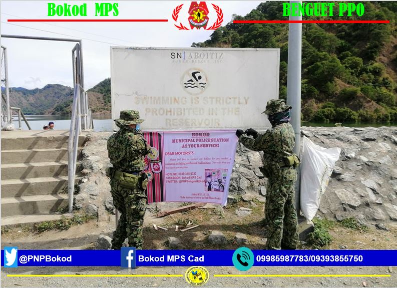 PNPBokod's tweet photo. Personnel of this station hung a Tarpaulin regarding the implementation of Benguet PPO project (T.A.L.Y.E.R) "Traffic Assistance to Level-up and Yield Efficient Results" within AOR.
#ProjectTALYER
#HappyWomensMonth
#HealAsOne
#WeServeAndProtect https://t.co/wAorh7ClR9