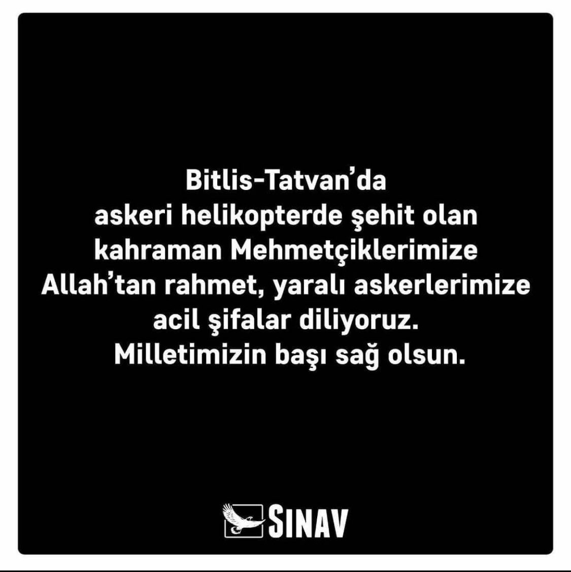 Milletimizin başı sağolsun #Bitlis