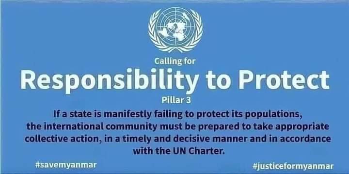 We need #R2P in Myanmar.
#WhatsHappeningInMyanmar 
#Mar4coup
