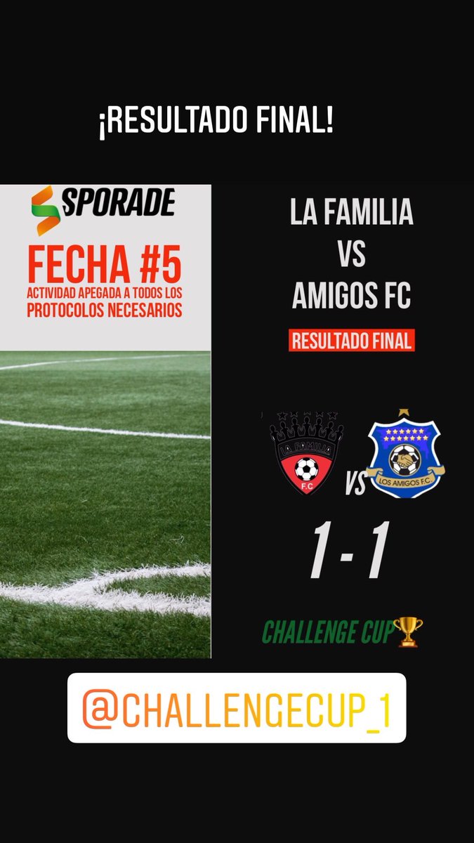ChallengeCup_1's tweet photo. Resultado Final!! https://t.co/ntFaRB02Hs