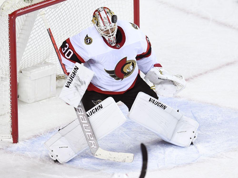 GARRIOCH Matt Murray chased early and the Ottawa Senators suffer 7 3 loss to Calgary Flames
