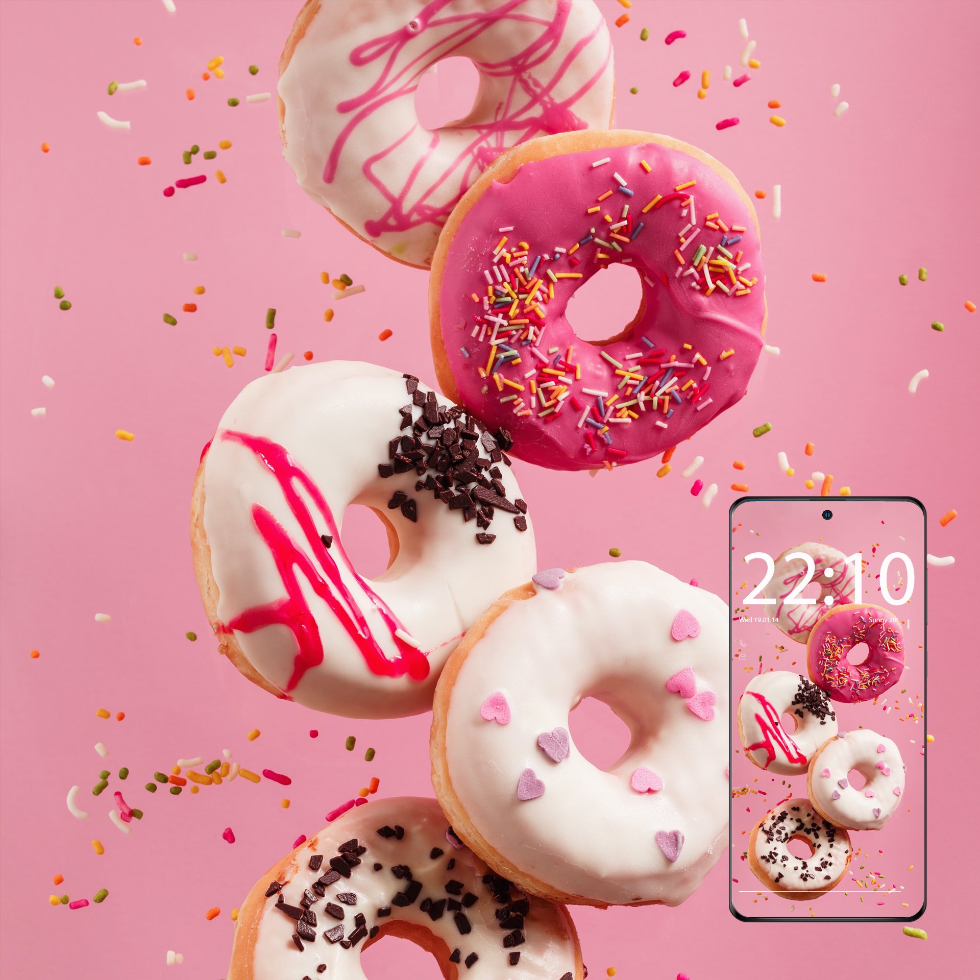 Cute doughnut HD wallpapers  Pxfuel