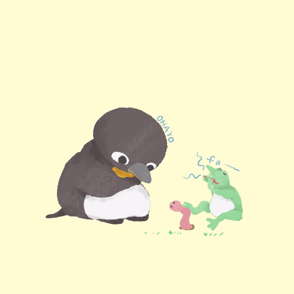あん 啓蟄 です 虫が起きます それは微妙なんだけど でも 春 別に春が一番好きなわけでもないんだけど 思います 世界に春が訪れますように Ipad Fresco Adobe Illustration Penguin 二十四節気 イラスト T Co Dazpbkvgsc