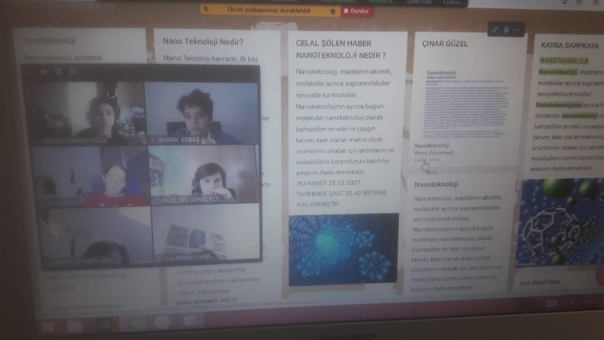 6.sınıf öğrencilerimiz ile padlet uygulamamızın konusu nano teknoloji💻🔋💿🔬📱🐝🐝 <a href="/mehmetkaracaitu/">Mehmet Karaca</a> <a href="/serozeren/">Serhat Özeren</a> <a href="/nazli10er/">Nazlı Sert</a> <a href="/cigdemkarakas16/">Çiğdem Karakaş</a> <a href="/KadirErhal/">Kadir Soner ERHAL</a>