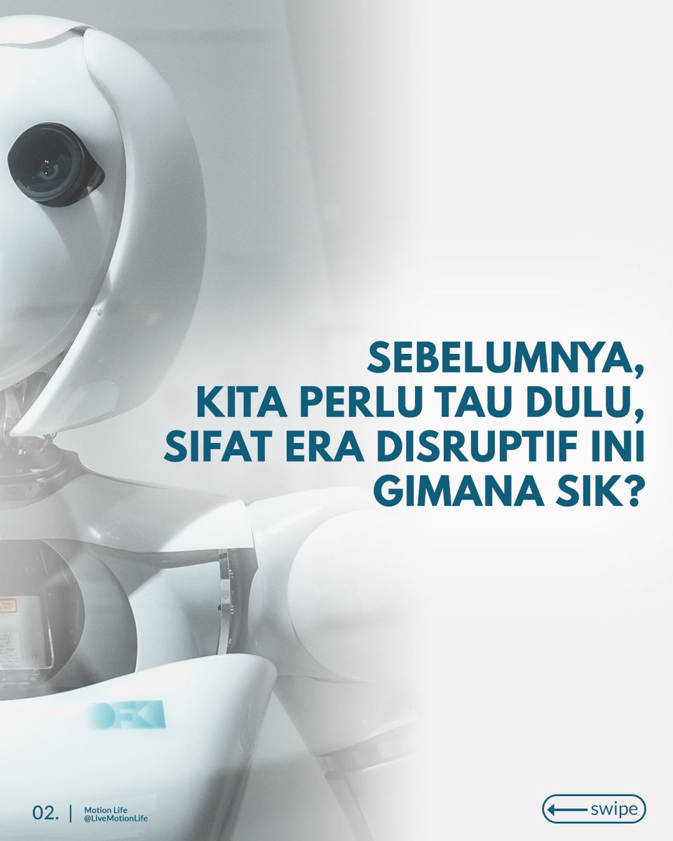 LiveMotionLife's tweet photo. Belakangan ini kita makin kerap mendengar istilah era disruptif, yakni masa dimana banyak muncul inovasi baru yg mendobrak sistem2 lama yg telah mapan shgga berpotensi menghancurkan sistem lama tsb. Trus bgmn cara &amp; strategi menghadapinya?

Cek full https://t.co/olc64Ab4E6 https://t.co/WdafOSjC72