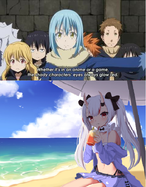 RevnaUlfhild's tweet photo. I have been warned by anime to be cautious of red-eyed girls.
#百鬼絵巻 #RevMeme https://t.co/lRVvTOrO2G