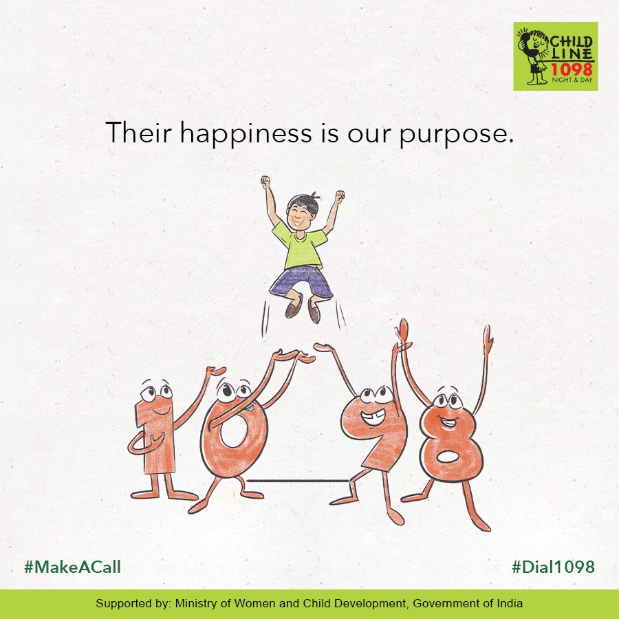 CHILDLINE1098's tweet photo. Help us secure the happiness of children in distress. Dial 1098 to rescue abused children
#Childline1098 #ChildSafety #ChildInDistress #ChildDevelopment #ChildCare #FightChildAbuse #NoChildAbuse https://t.co/qtVdGJ00c0