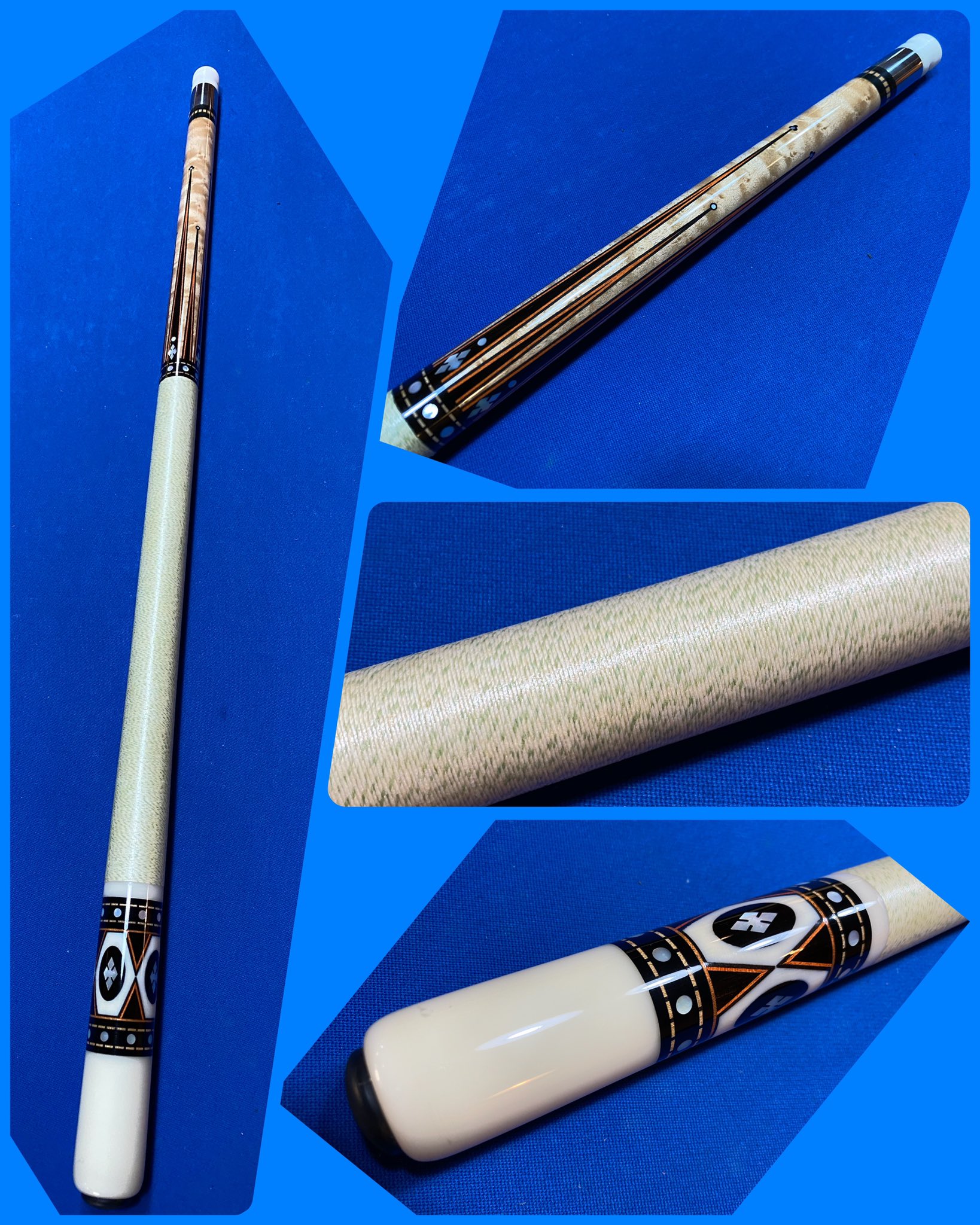 ヴィンテージ✨ ビリヤード キュー 18オンス 糸巻きグリップ ヴィンテージ✨ ビリヤード キュー 18オンス 糸巻きグリップ