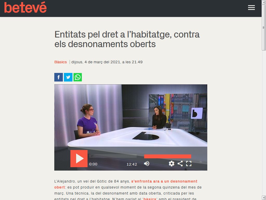 XciutatVella's tweet photo. La Tiphaine de @resistimalgotic i el Marco Aparicio de l'@ObservaDESC expliquen la crueltat extrema dels desnonaments oberts, amb motiu del que la jutgessa ha assenyalat en el cas de l'Alejandro, veí de 84 anys del #Gòtic.
#StopDesnonaments #ProuDataOberta
https://t.co/GLqTNO0OAK https://t.co/35sEGeJacS